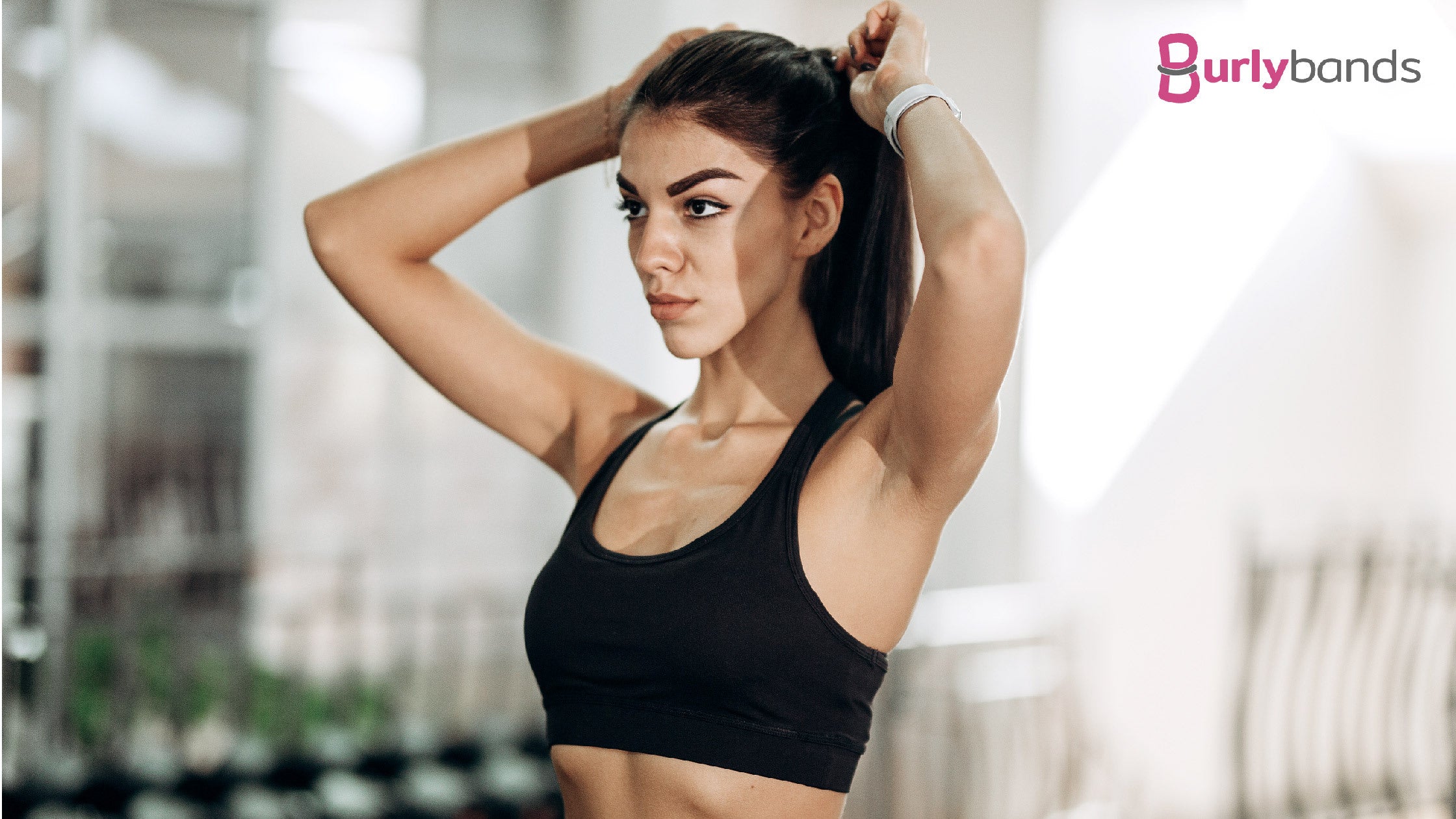 How Do You Tie Your Hair When Working Out in the Gym? – Burlybands