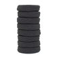 Dark grey 8 pack of Burlybands hair ties for thick hair