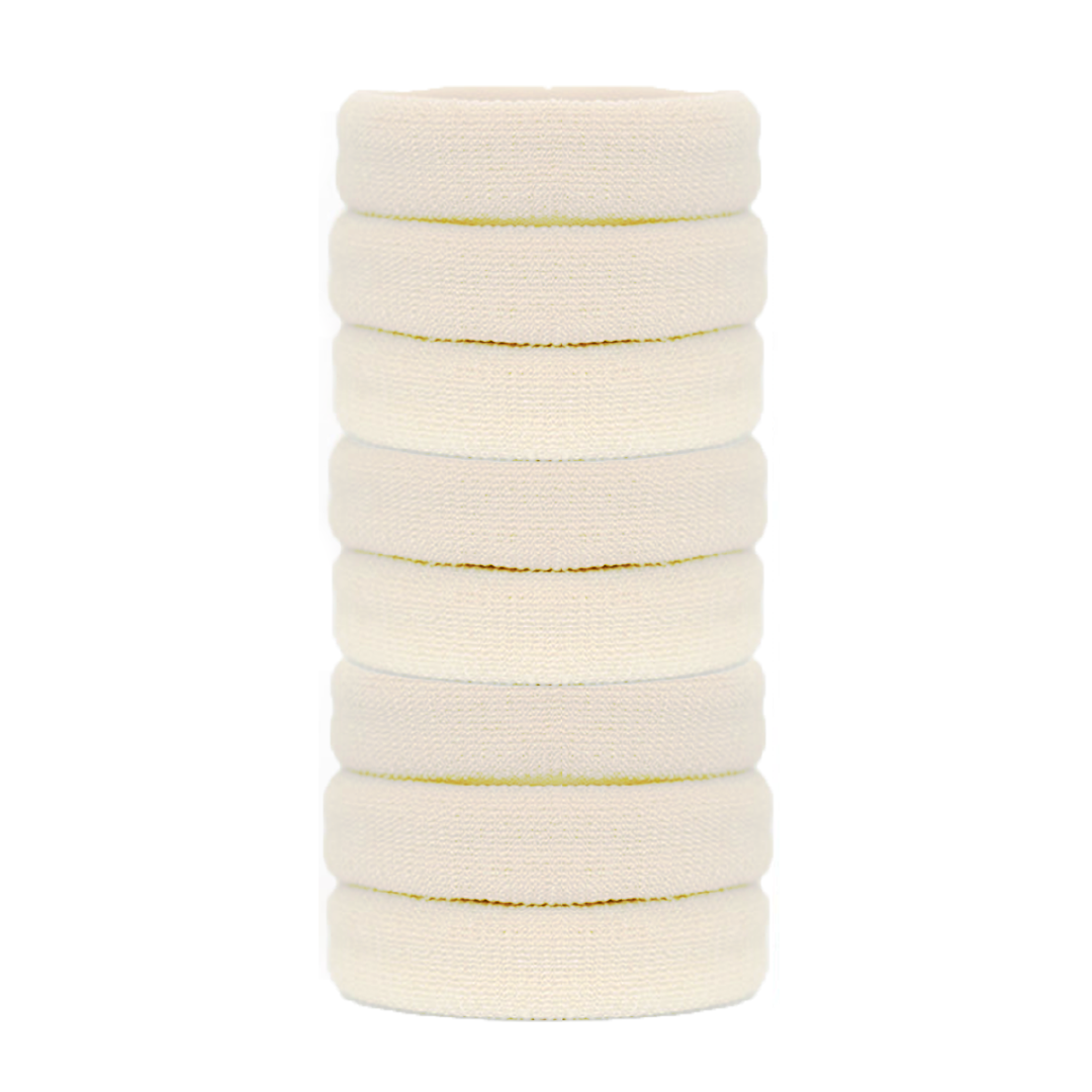 8 Pack of Blonde Burlybands hair ties for thick hair
