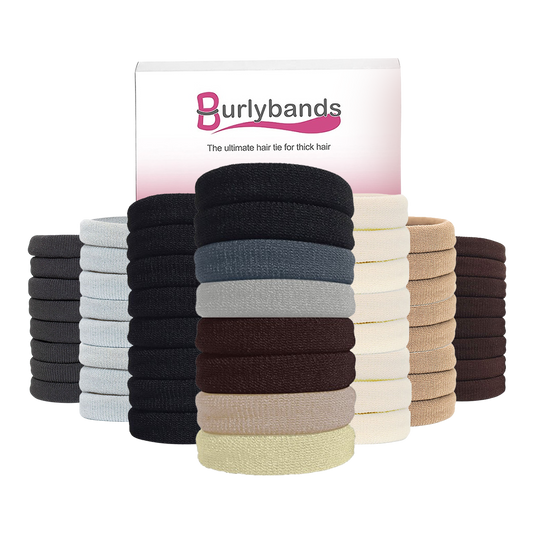 Burlybands - The Ultimate Hair Ties for Thick Hair - 8 pack
