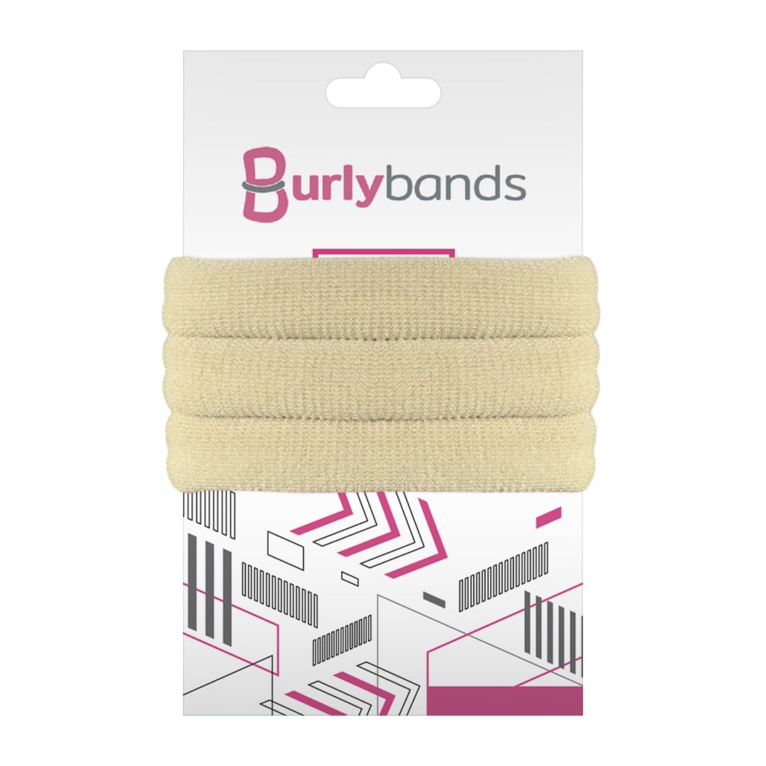 Burlybands Hair Ties for Thick Hair – 3 Pack